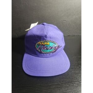 Vintage NAPA Racing Snapback Hat Purple Nylon NASCAR Cap New with Tag